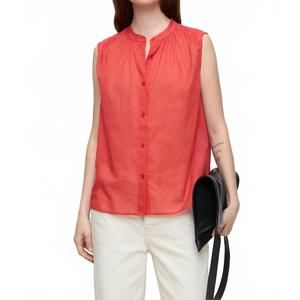 NEW CLOSED cotton voile gathered blouse in arabiata